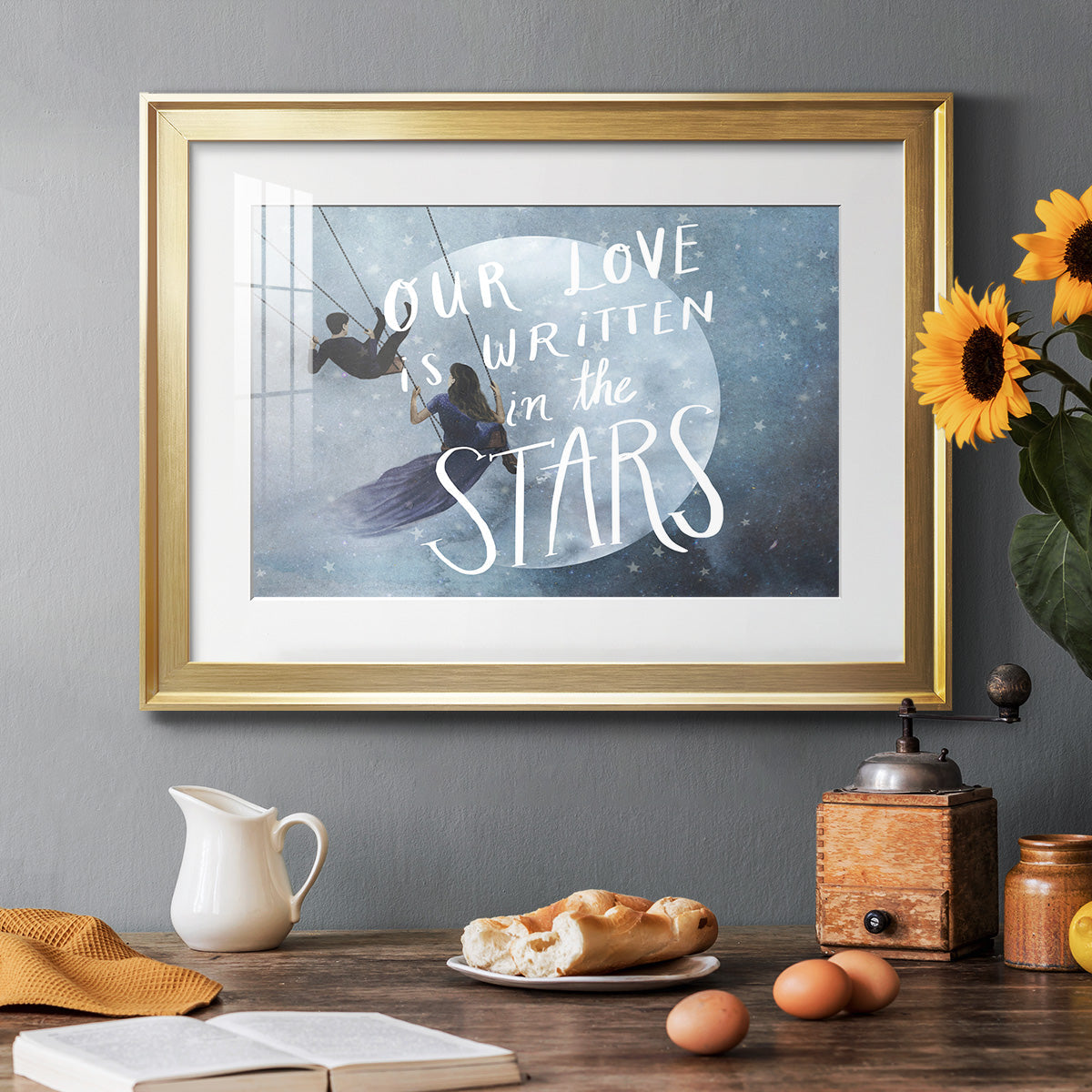 Celestial Love Collection A Premium Framed Print - Ready to Hang