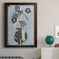 Graphic Flowers in Vase IV - Modern Framed Canvas Print