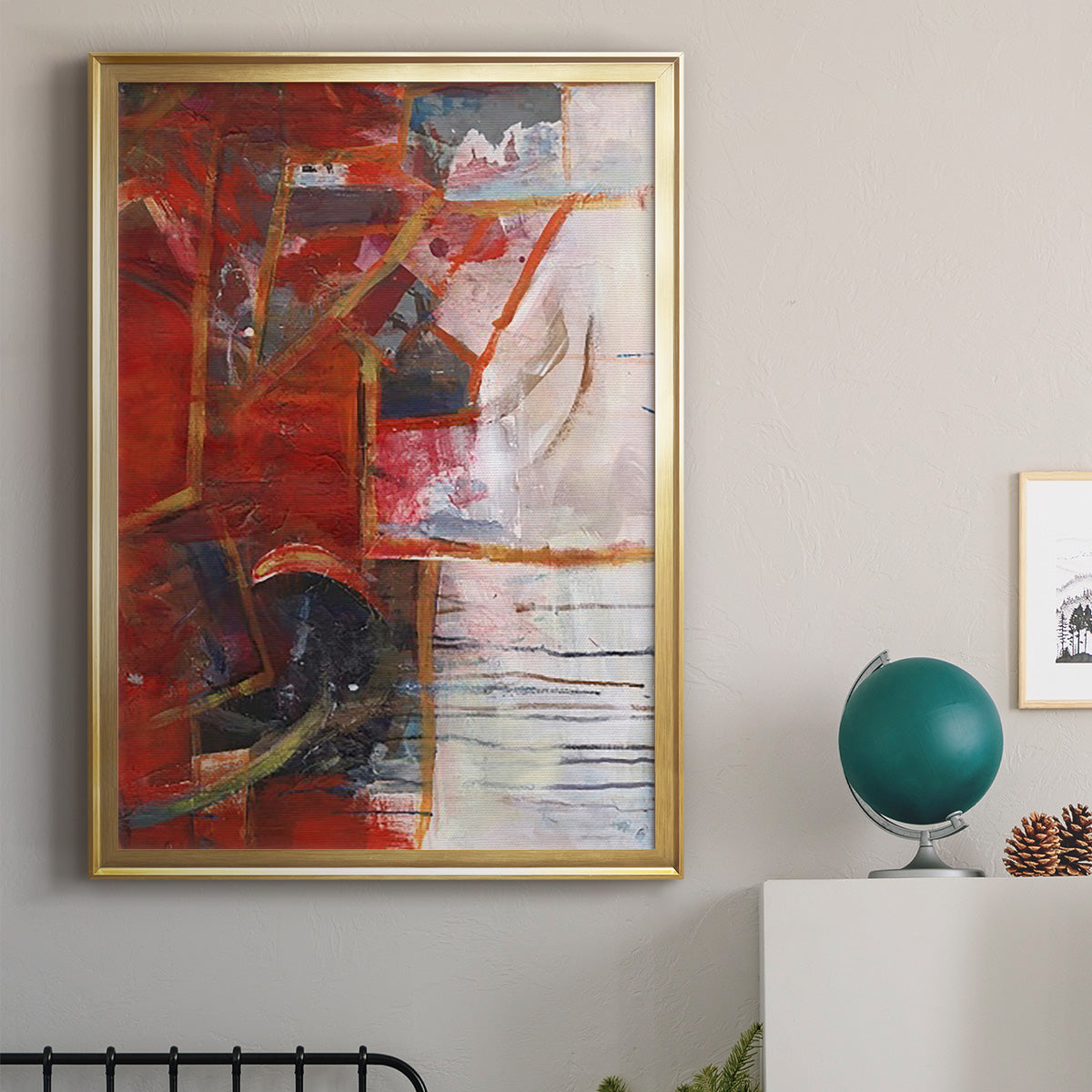 City Life IV - Modern Framed Canvas Print