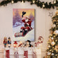 Here Comes Santa Premium Gallery Wrapped Canvas - Ready to Hang