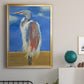 Blue Heron - Modern Framed Canvas Print