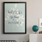 All Things - Modern Framed Canvas Print