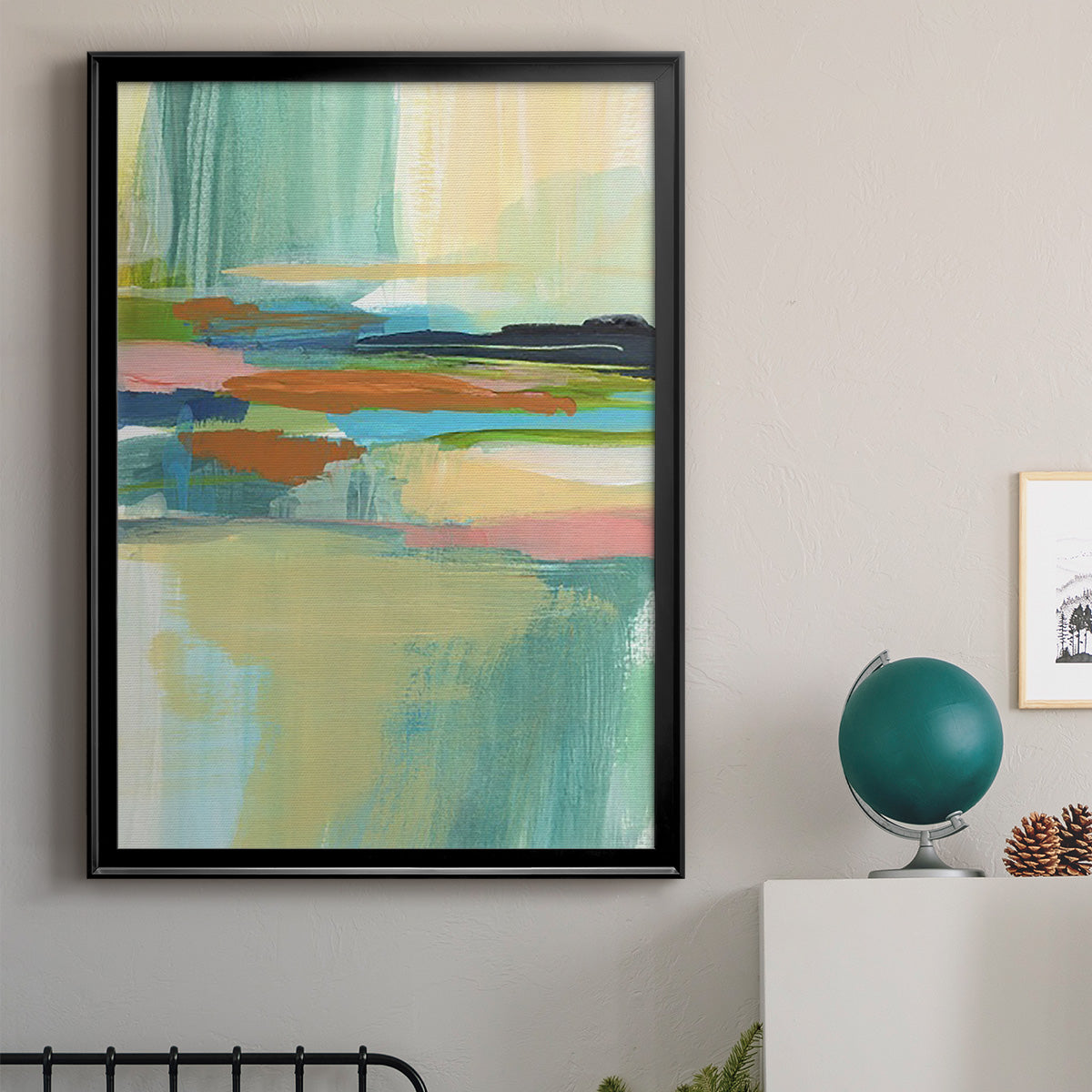 Radiant Horizon I - Modern Framed Canvas Print