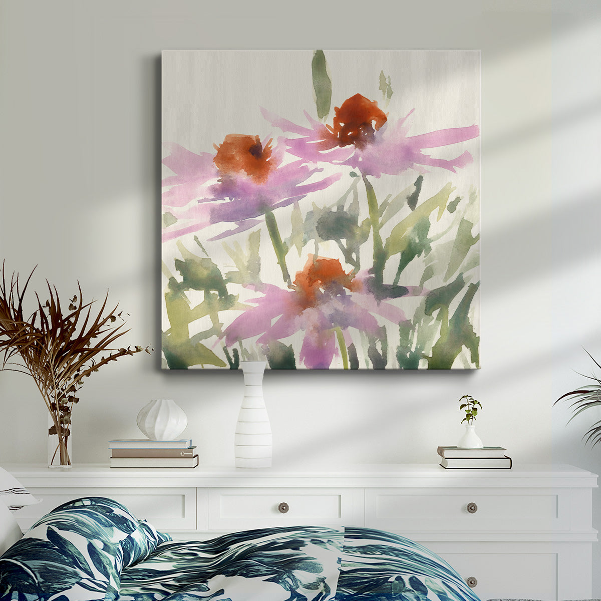 Daisy Garden Views I - Canvas Art Print