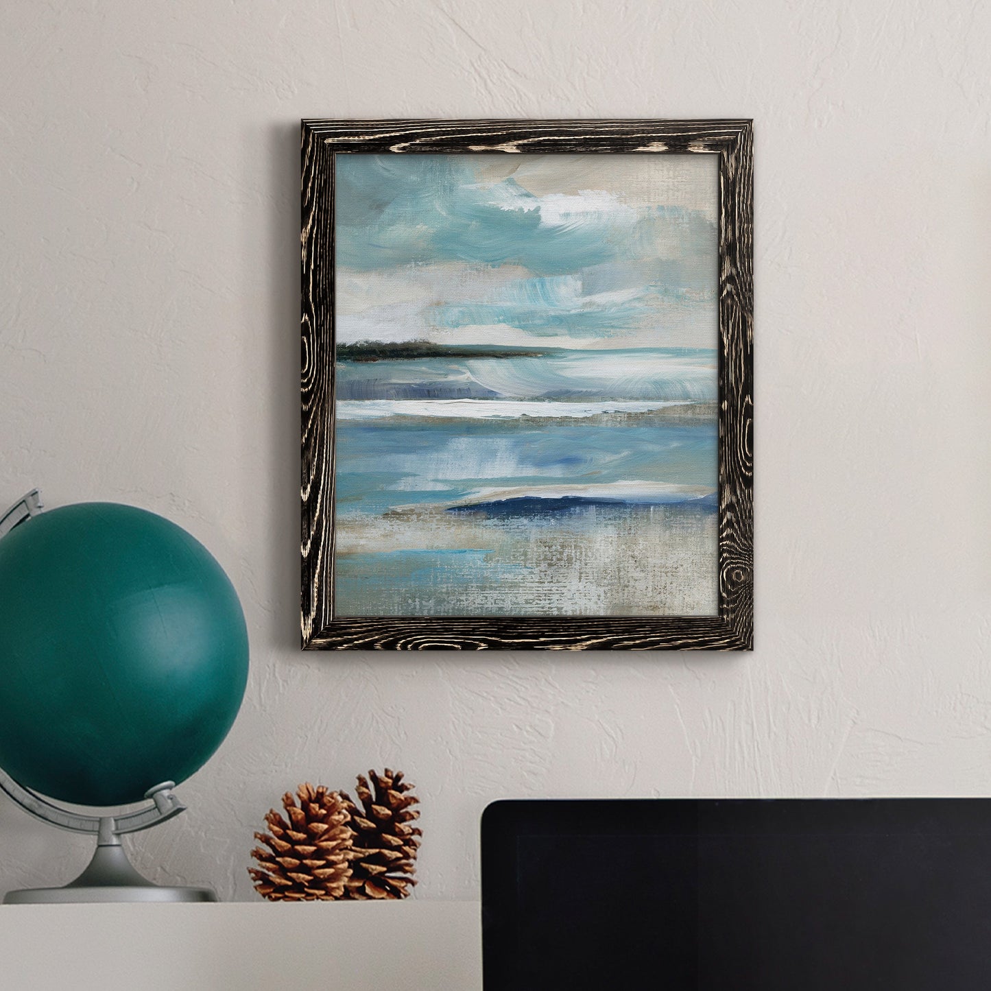 Distant Drama I - Premium Canvas Framed in Barnwood - Ready to Hang