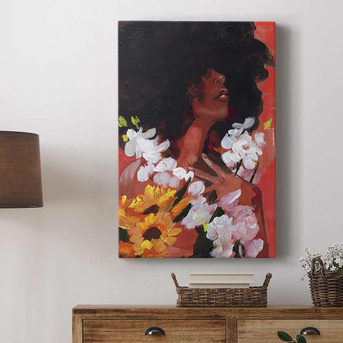 Through the Flowers II Premium Gallery Wrapped Canvas - Ready to Hang