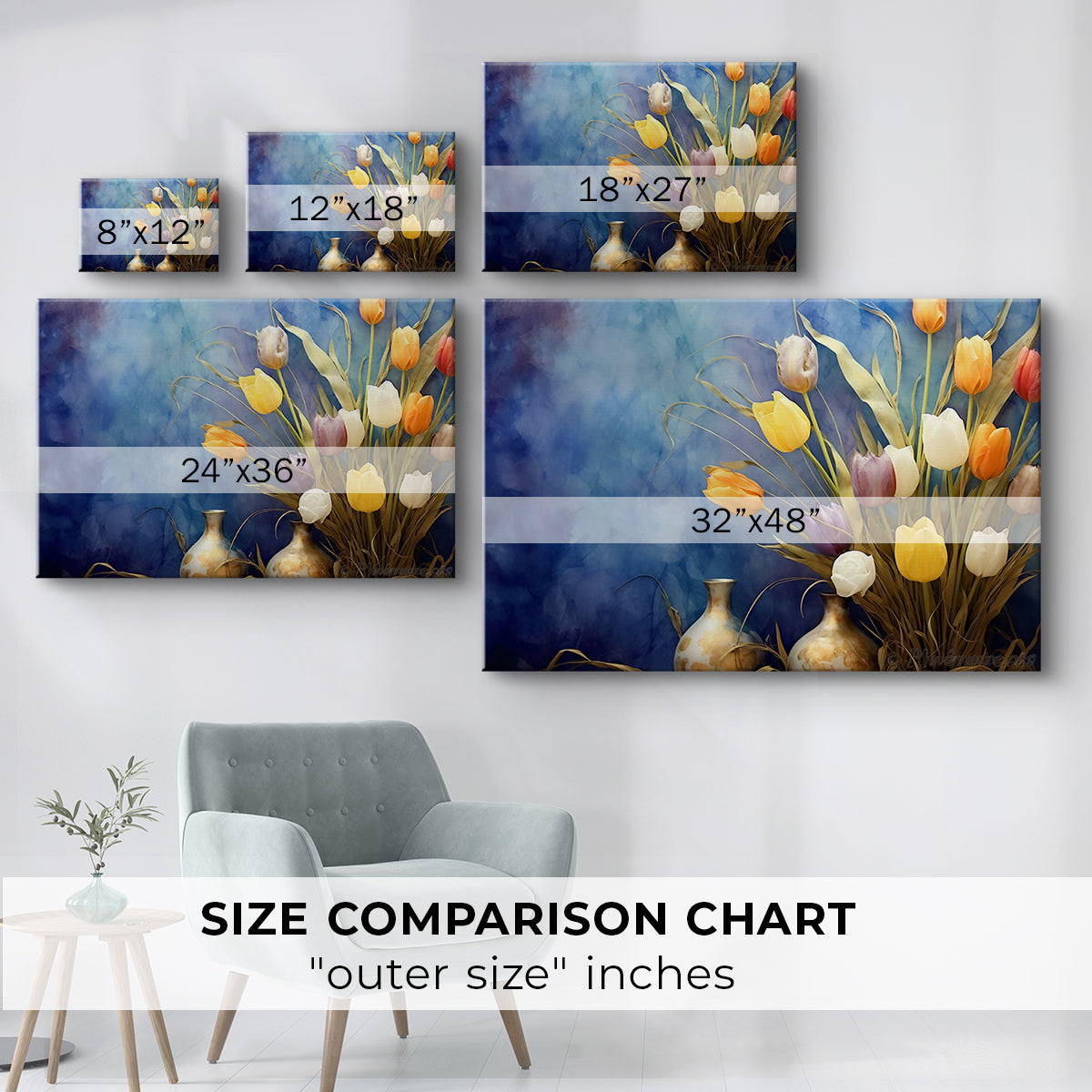 tulips,flowers,bouquet,vases,blue background,colorful arrangement,morning light,floral decor,nature,home decor,still life,indoor gardening,flower arrangement,spring,vibrant colors,beauty,petal,yellow,orange,white,pink,purple,green,composition,textures,decoration,elegance,art,floral display,aesthetic,visual art,design,craftsmanship,gardening,interior design,vibrant shades,creative arrangement,serene setting