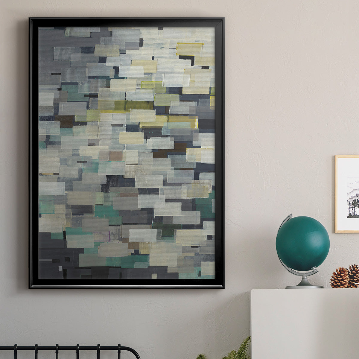 Puzzle Pieces V1 - Modern Framed Canvas Print