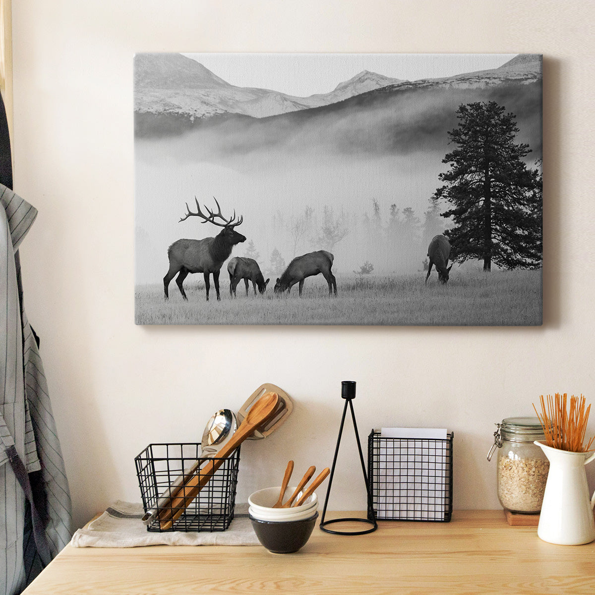 Mountain Elk - Canvas Art Print