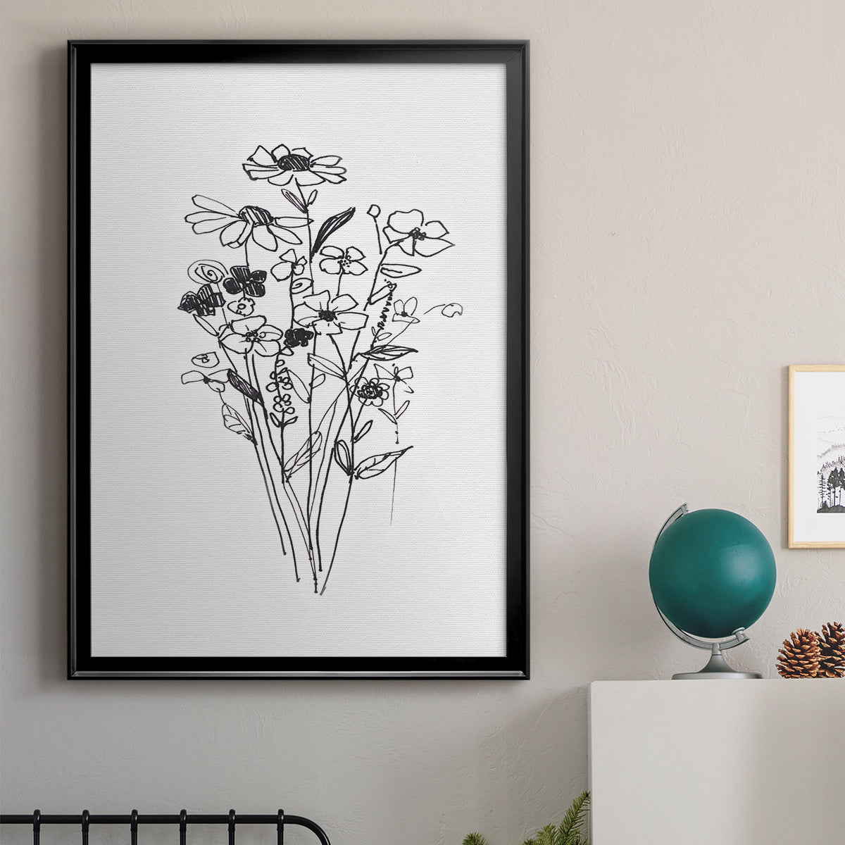 Farmhouse Plants II - Modern Framed Canvas Print