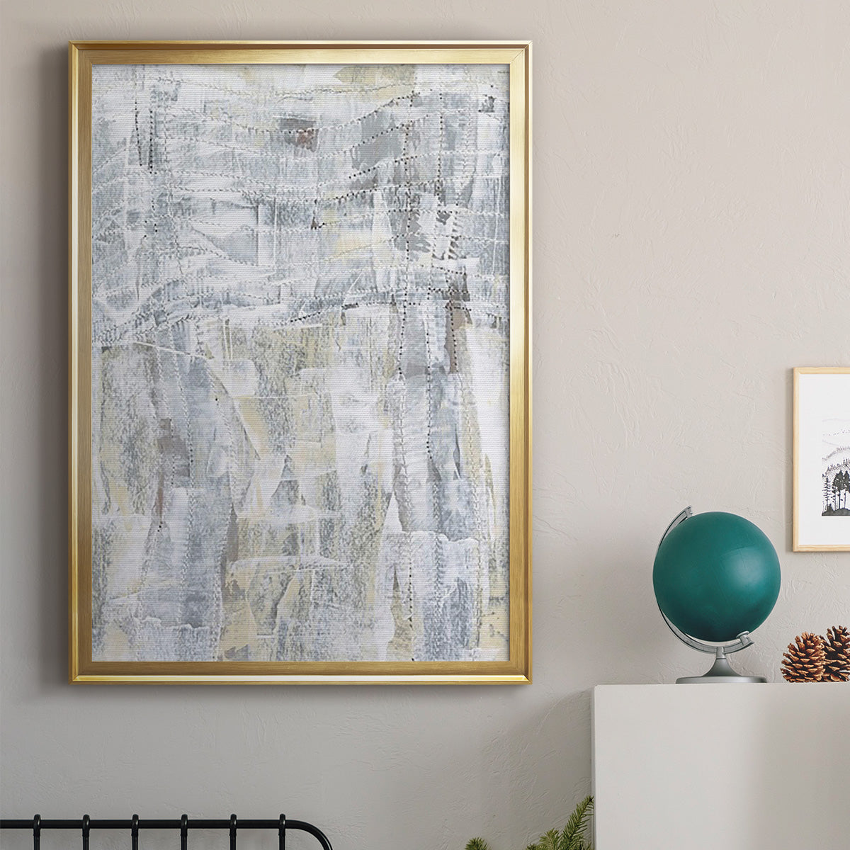 Ghost Town I - Modern Framed Canvas Print