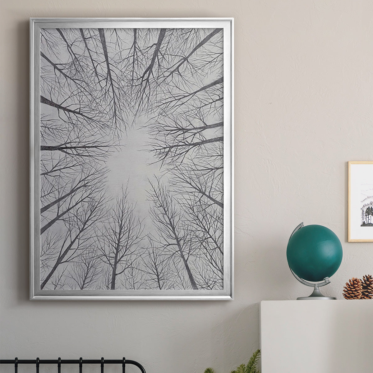 Deciduous Canopy II - Modern Framed Canvas Print