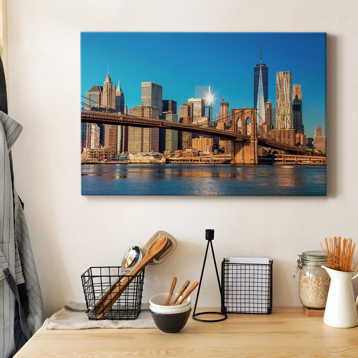 Skyline of Downtown New York City - Canvas Art Print