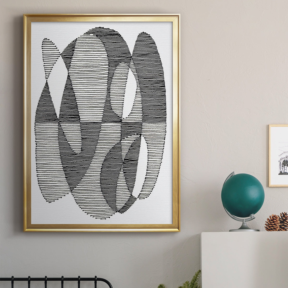 Opposite Day II - Modern Framed Canvas Print