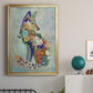 Fantastic Florals Fox, Sitting - Modern Framed Canvas Print