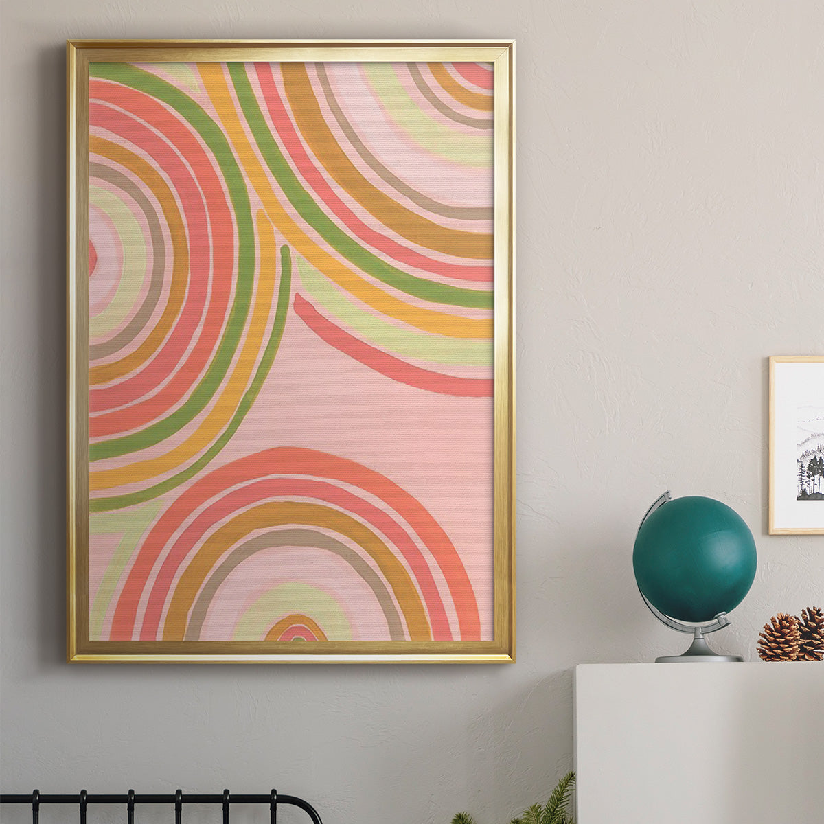 Abstract Rainbow I - Modern Framed Canvas Print