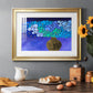 Blue Poppies II - Modern Framed Art Print