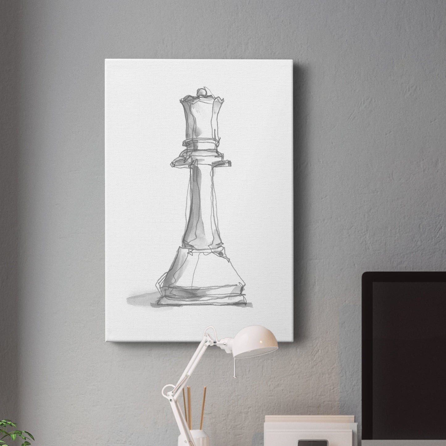 Chess Piece Study III Premium Gallery Wrapped Canvas - Ready to Hang