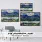 Olive Trees with the Alpilles in the Background, 1889 - Floater Framed Canvas Print