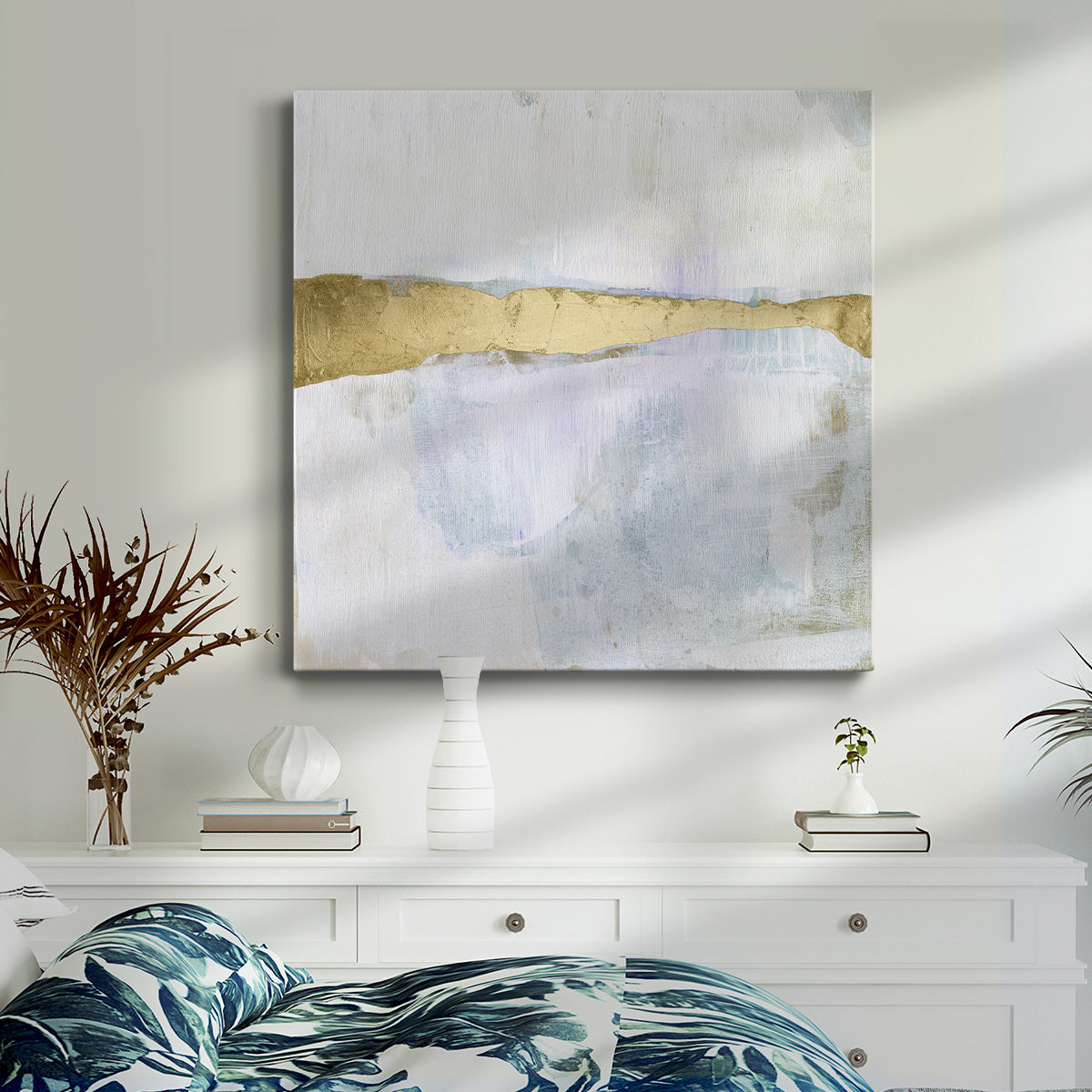 Gold Ribbon Horizon I - Canvas Art Print