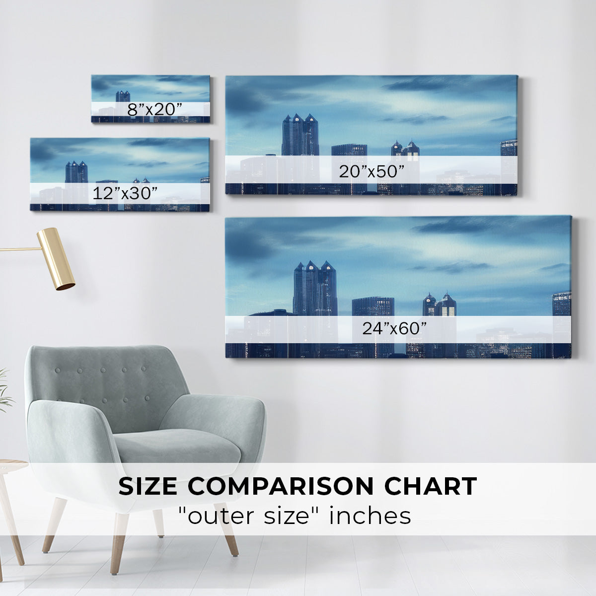 Chicago Skyline V - Gallery Wrapped Canvas