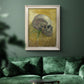 Profile skull study artwork by Vincent van Gogh in an ornate champagne frame displayed in a dark-toned interior setting.