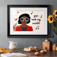 Darling Valentine Collection A - Modern Framed Art Print