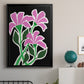 Pop Flowers V - Modern Framed Canvas Print