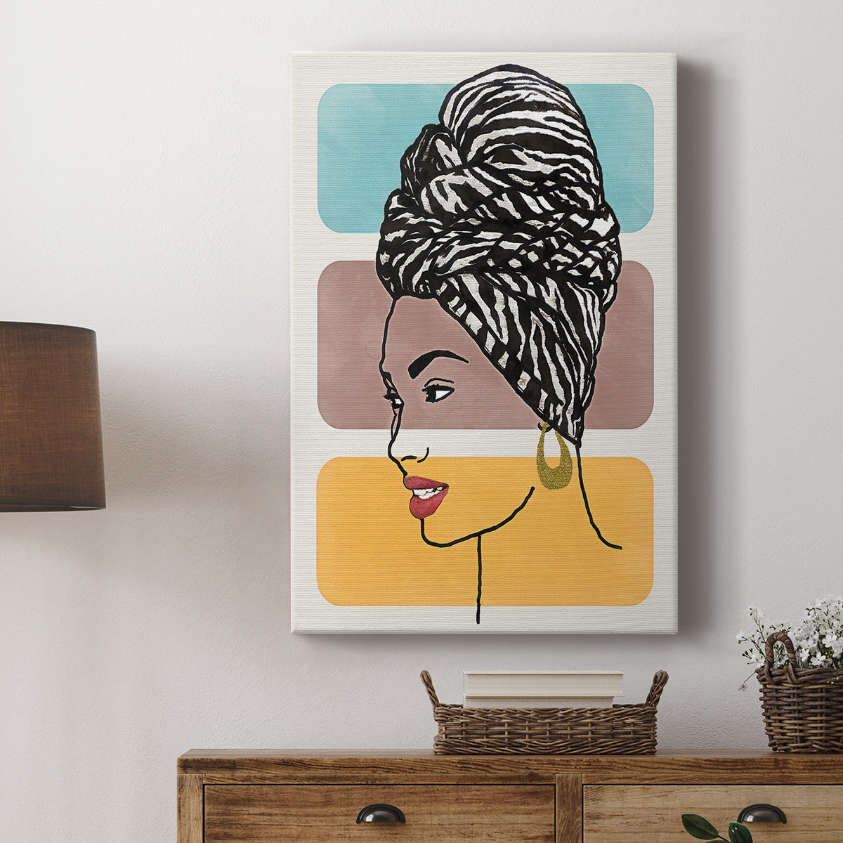 Head Wrap II - Canvas Art Print