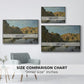 River Landscape with Cliffs, c. 1850-1860 - Floater Framed Canvas Print