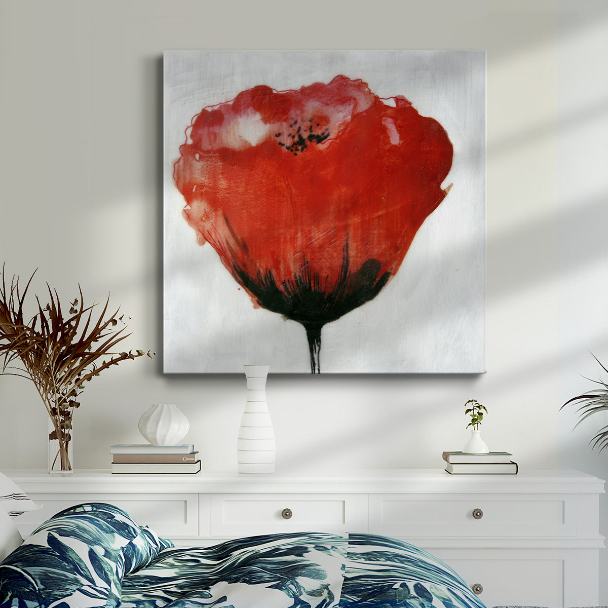 Red Drops IX - Canvas Art Print