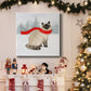 Christmas Cats and Dogs III-Premium Gallery Wrapped Canvas - Ready to Hang