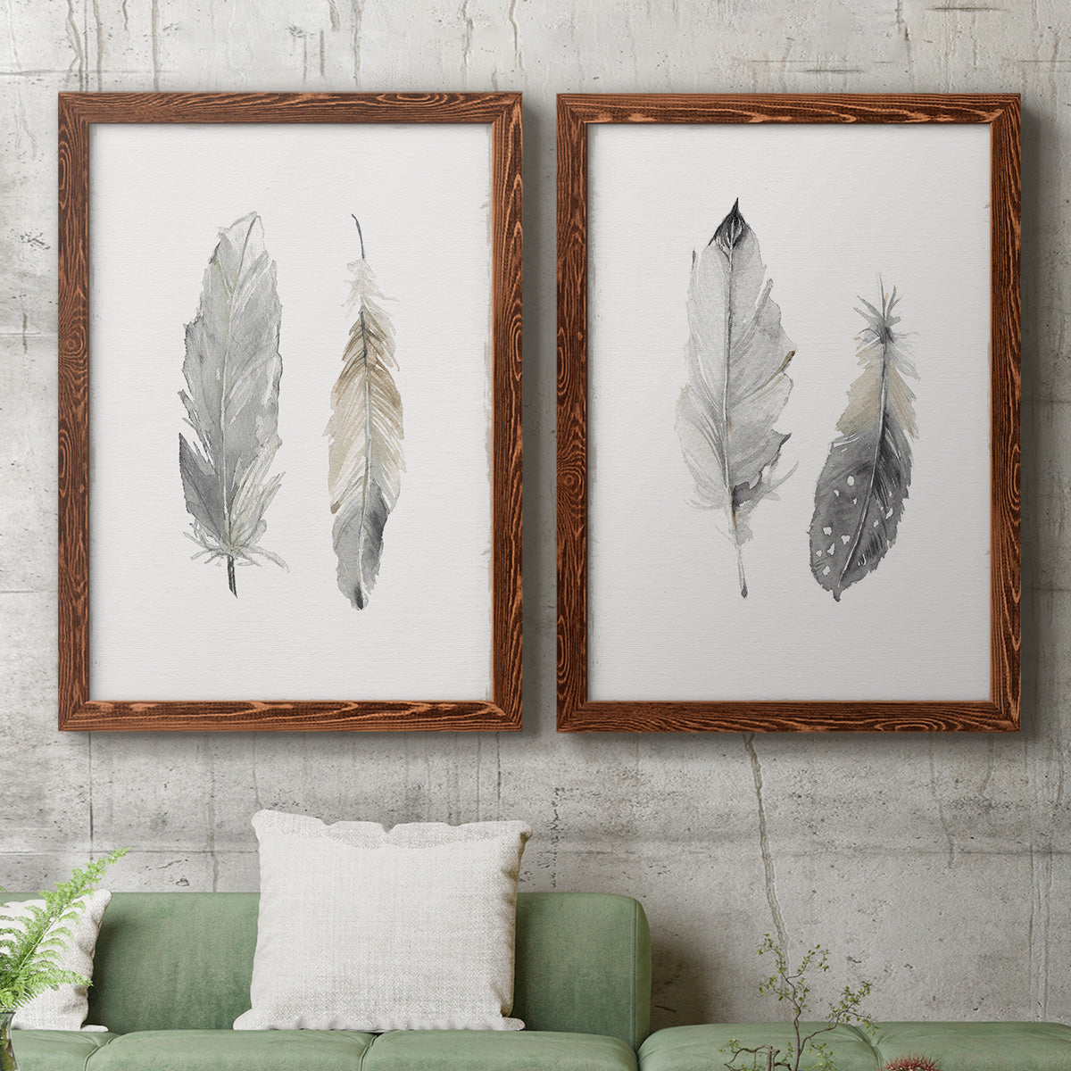 Flight of Fancy I - Premium Framed Canvas 2 Piece Set - Ready to Hang