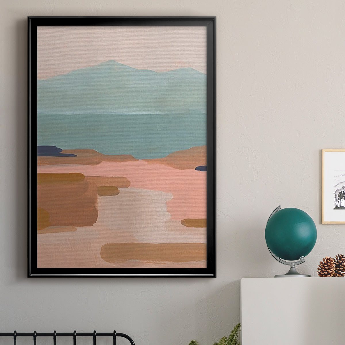 Desert Sunrise I - Modern Framed Canvas Print