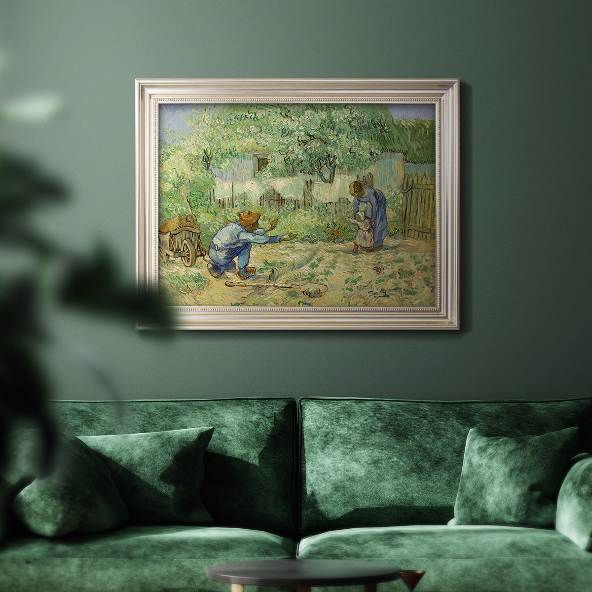 First Steps - Ornate Framed Canvas Print