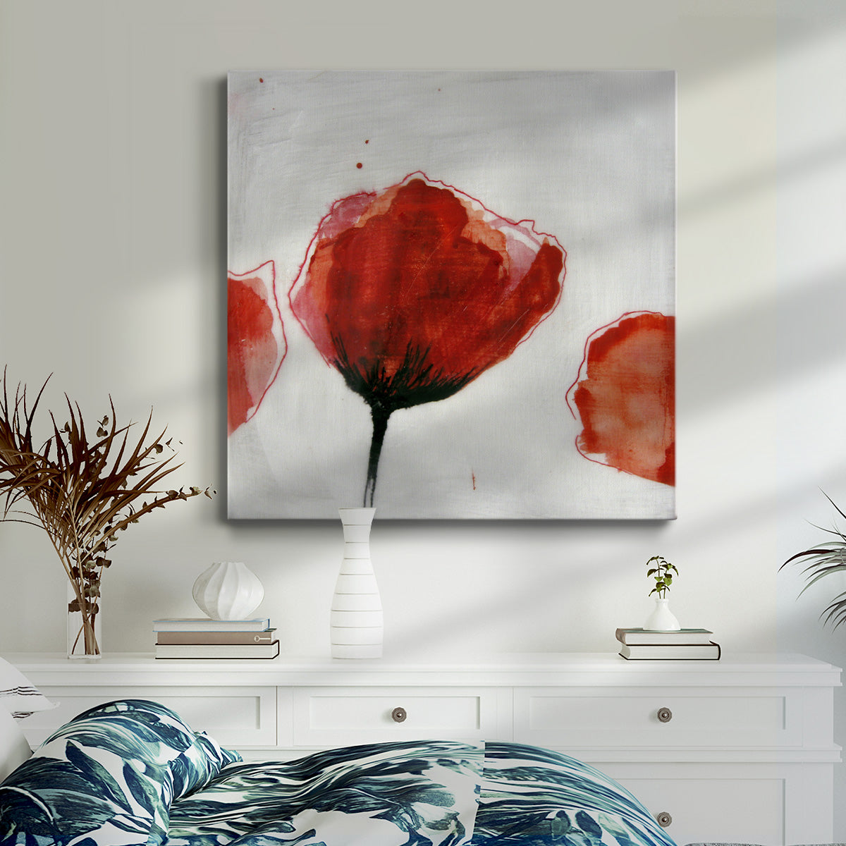 Red Drops III - Canvas Art Print