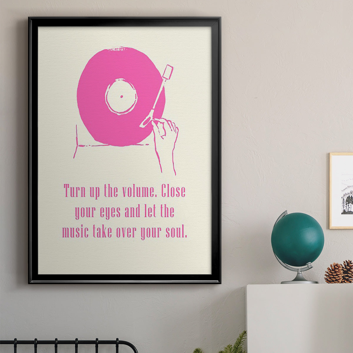 Sweet Melody III - Modern Framed Canvas Print