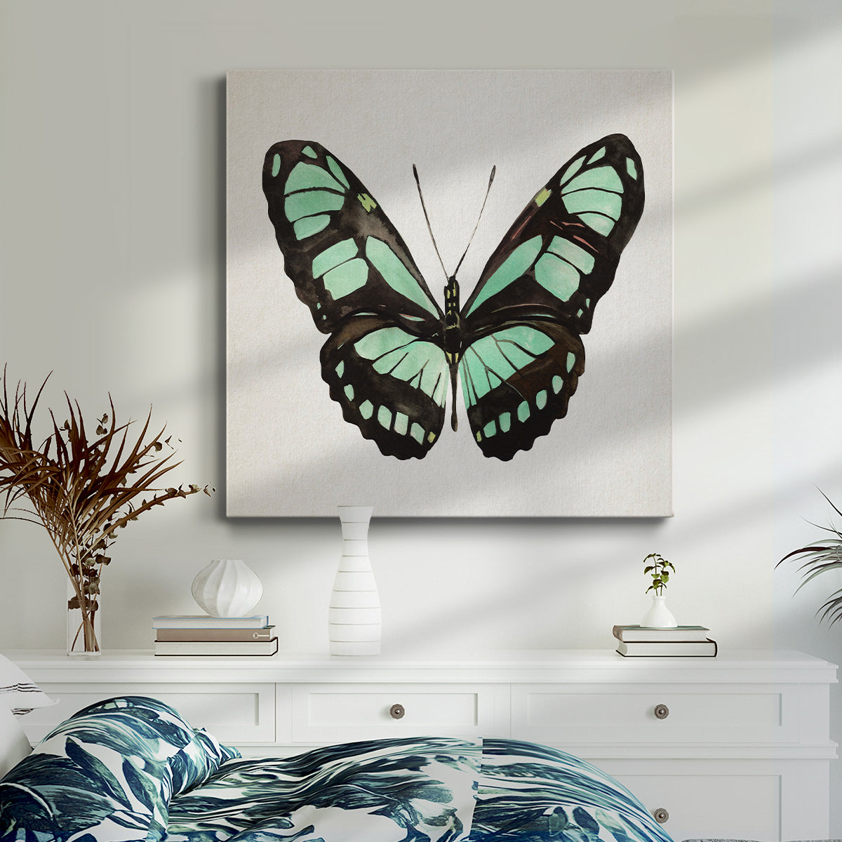 Mint Butterfly II - Canvas Art Print