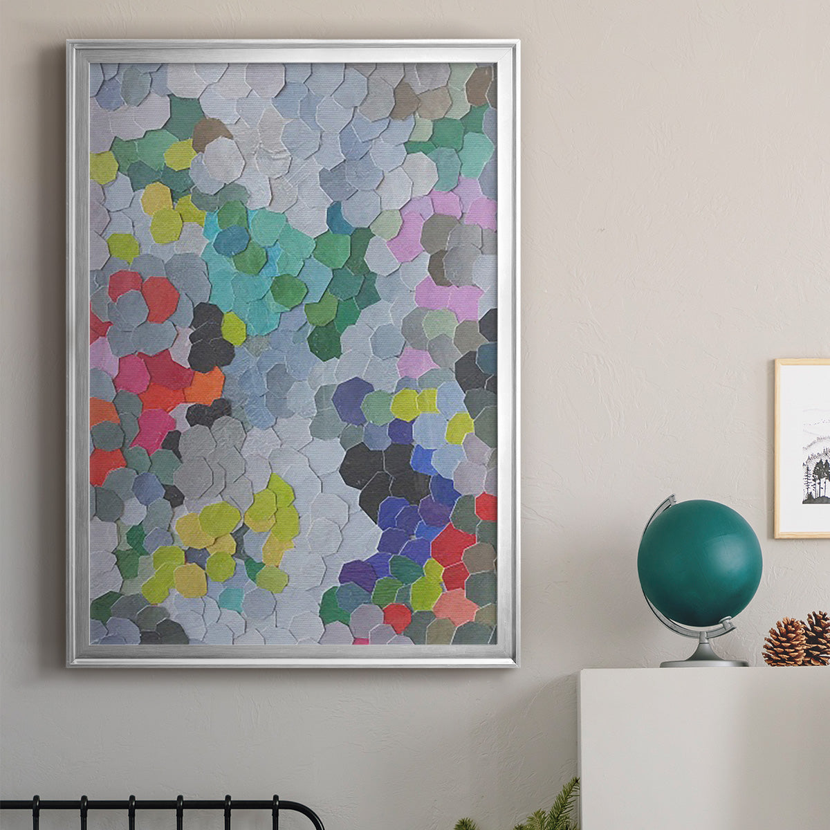 Buckingham Gardens - Modern Framed Canvas Print