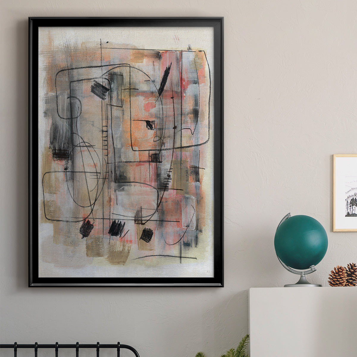 Walled City - Modern Framed Canvas Print