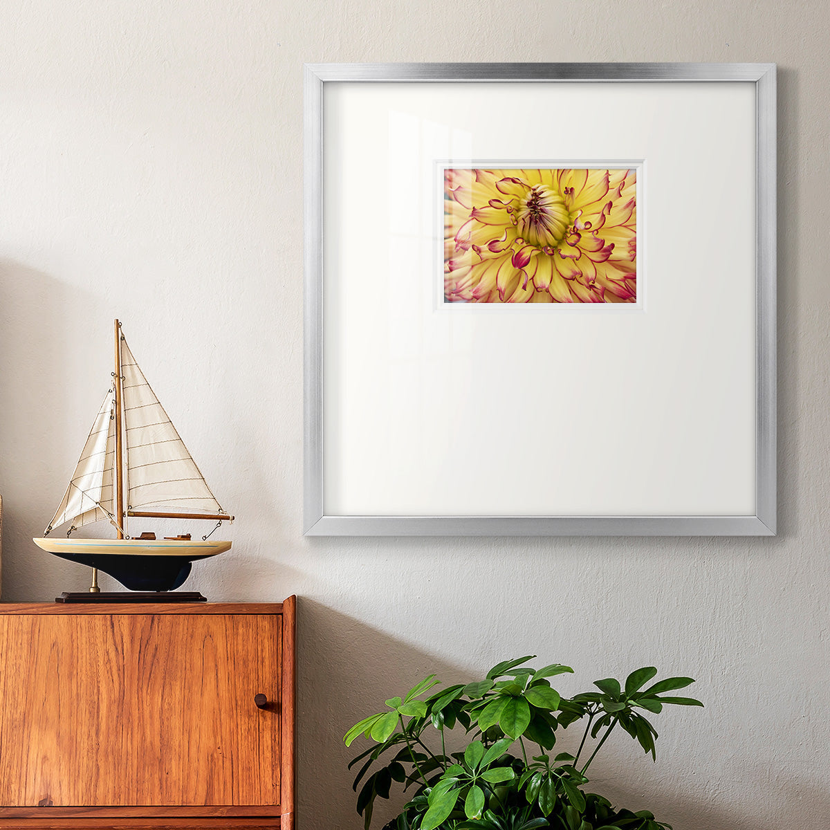 Blooms II Premium Framed Print Double Matboard