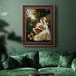 Classical portrait of the Frankland sisters by John Hoppner in an ornate bronzed mahogany wood frame displayed in a dark-toned interior setting.