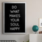 Soul Happy - Modern Framed Canvas Print