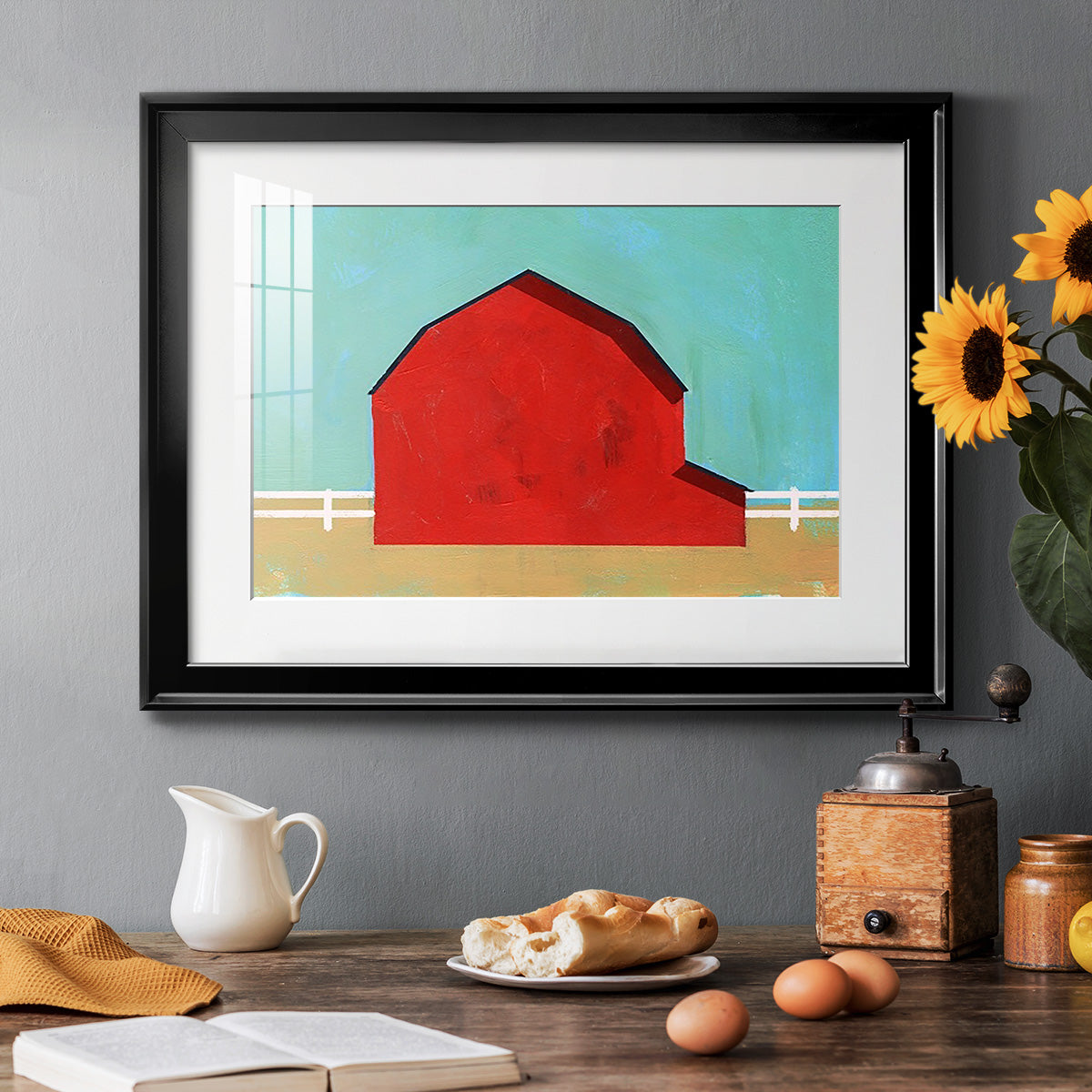 Big Red One I Premium Framed Print - Ready to Hang