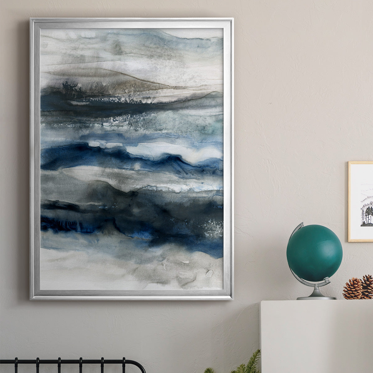Ocean Depths - Modern Framed Canvas Print