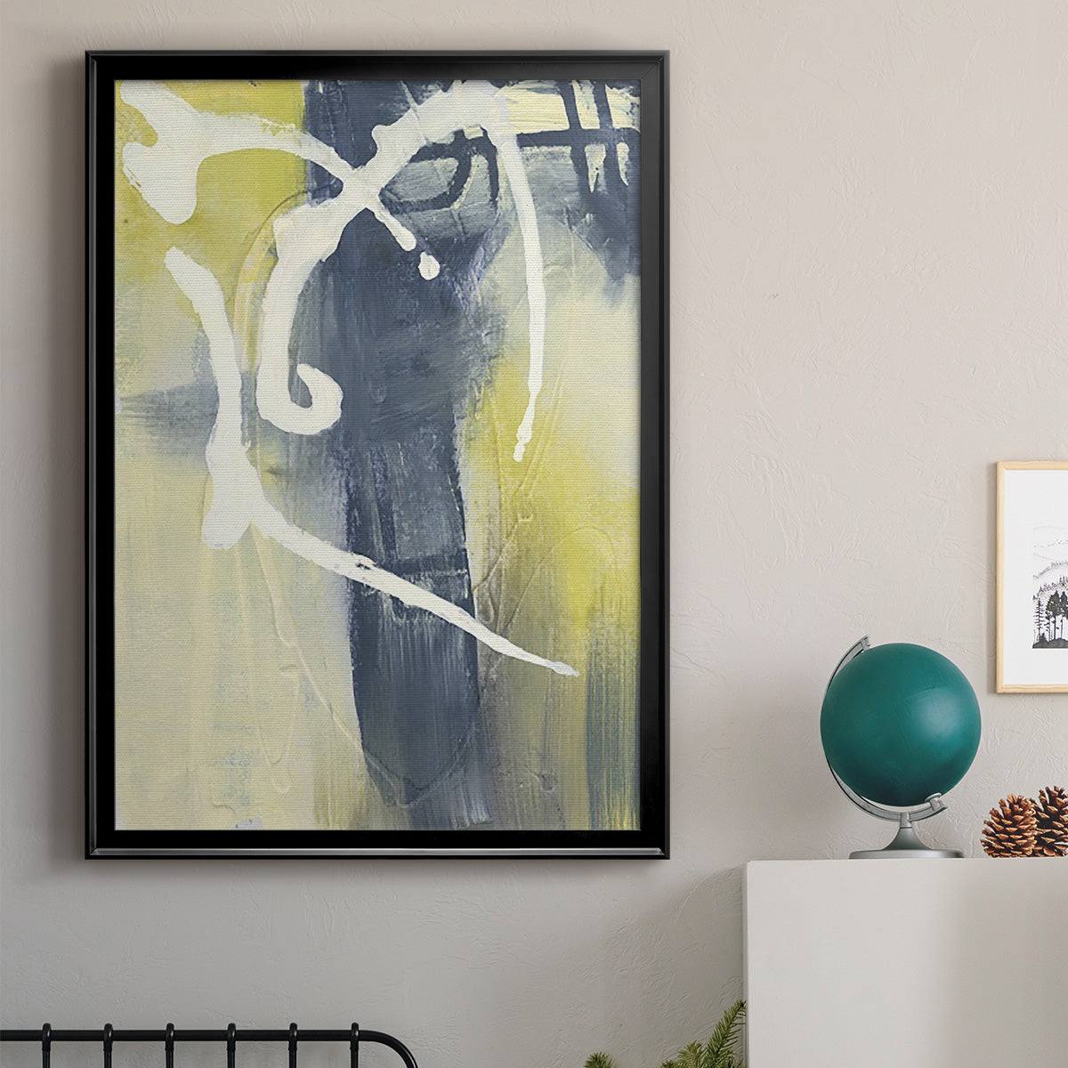 Delightful II - Modern Framed Canvas Print
