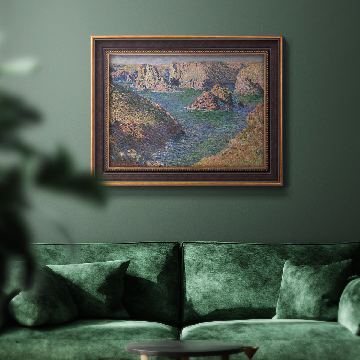 Port-Domois, Belle-Isle - Ornate Framed Canvas Print