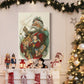 Merry Santa Premium Gallery Wrapped Canvas - Ready to Hang