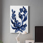 Indigo Brush Blooms I Premium Gallery Wrapped Canvas - Ready to Hang