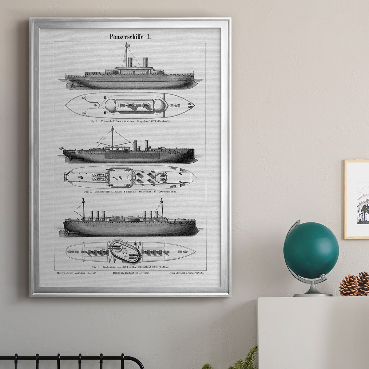 Industrial Ship - Modern Framed Canvas Print